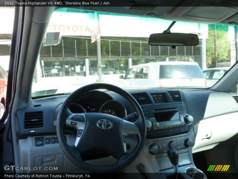 Shoreline Blue Pearl / Ash 2012 Toyota Highlander V6 4WD