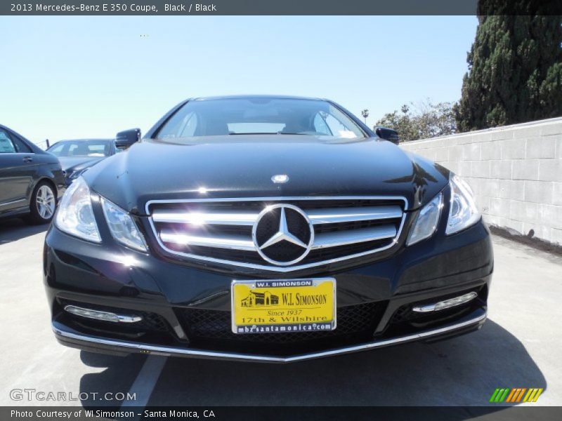 Black / Black 2013 Mercedes-Benz E 350 Coupe