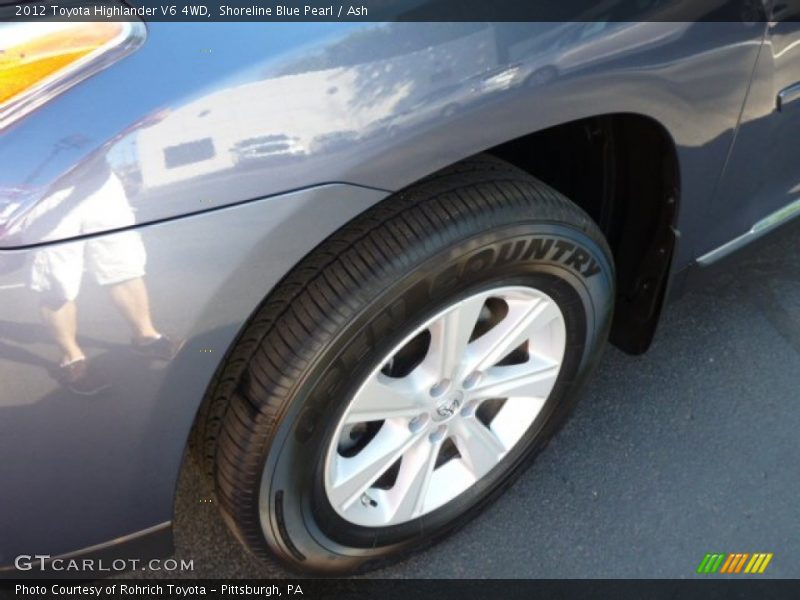 Shoreline Blue Pearl / Ash 2012 Toyota Highlander V6 4WD