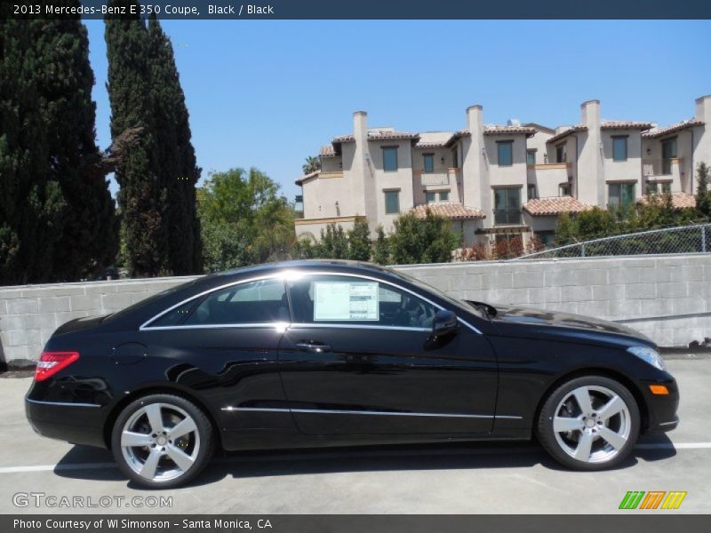 Black / Black 2013 Mercedes-Benz E 350 Coupe