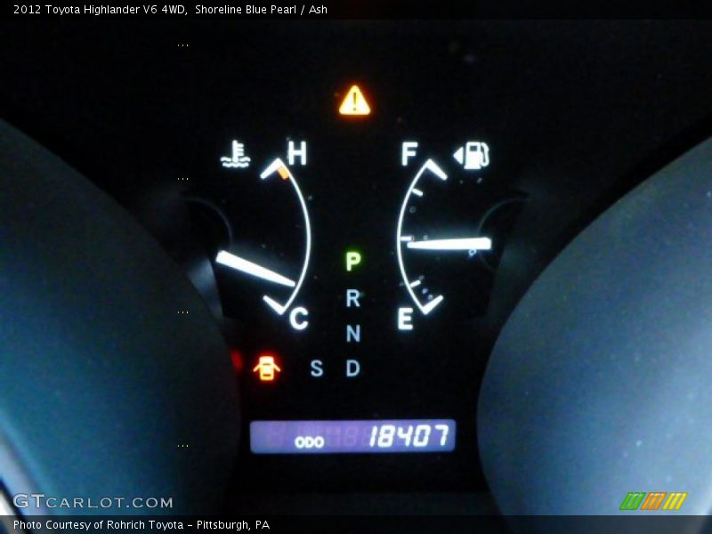 Shoreline Blue Pearl / Ash 2012 Toyota Highlander V6 4WD