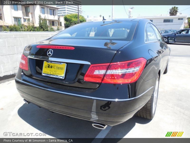 Black / Black 2013 Mercedes-Benz E 350 Coupe