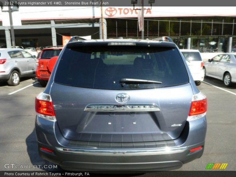 Shoreline Blue Pearl / Ash 2012 Toyota Highlander V6 4WD
