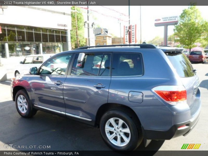 Shoreline Blue Pearl / Ash 2012 Toyota Highlander V6 4WD