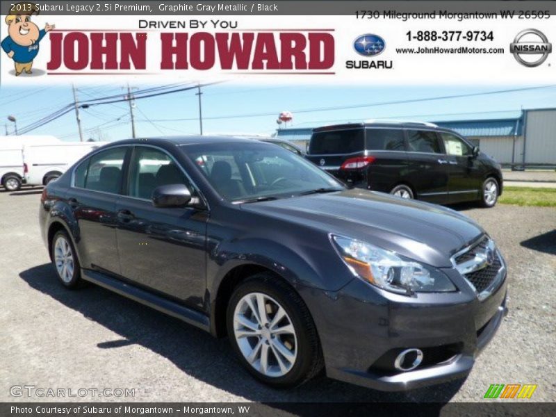 Graphite Gray Metallic / Black 2013 Subaru Legacy 2.5i Premium