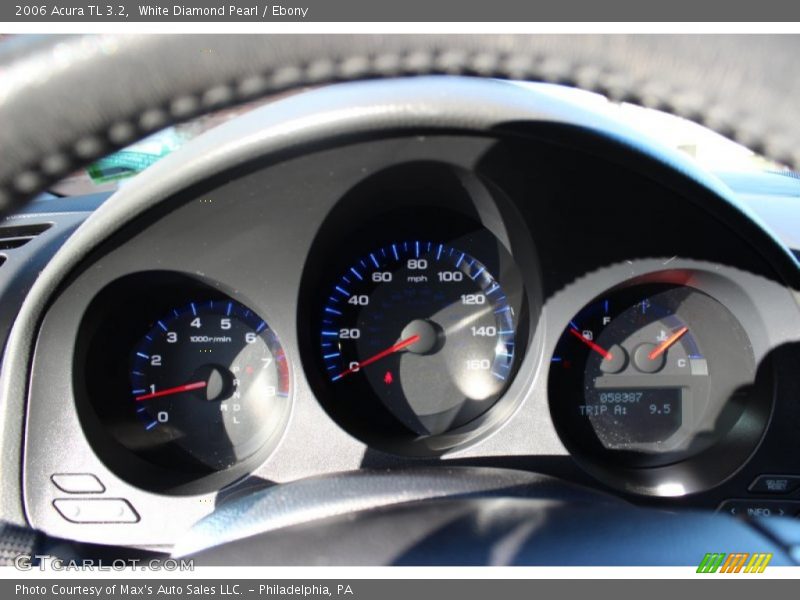 White Diamond Pearl / Ebony 2006 Acura TL 3.2