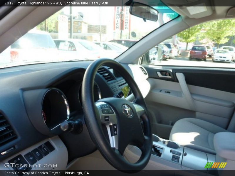 Shoreline Blue Pearl / Ash 2012 Toyota Highlander V6 4WD