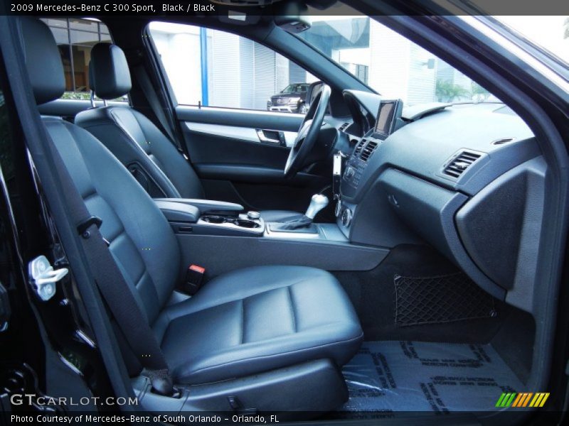 Black / Black 2009 Mercedes-Benz C 300 Sport