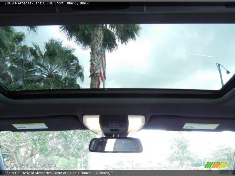 Black / Black 2009 Mercedes-Benz C 300 Sport