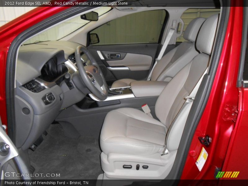 Red Candy Metallic / Medium Light Stone 2012 Ford Edge SEL AWD