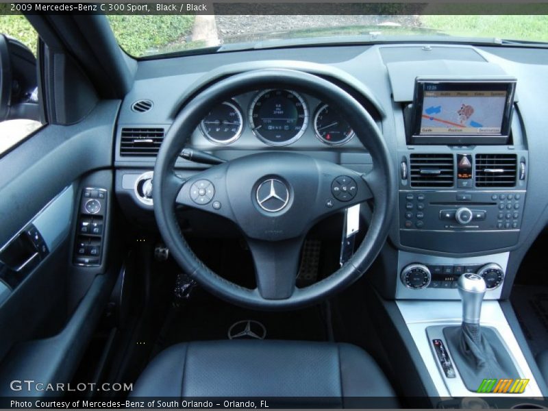 Black / Black 2009 Mercedes-Benz C 300 Sport