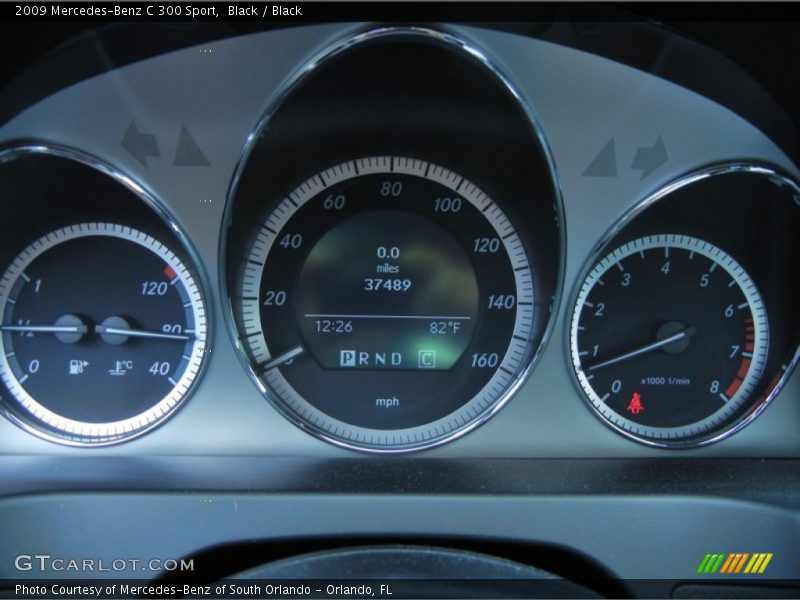 Black / Black 2009 Mercedes-Benz C 300 Sport