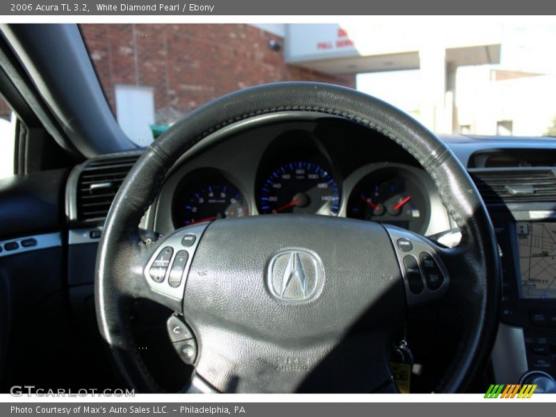 White Diamond Pearl / Ebony 2006 Acura TL 3.2