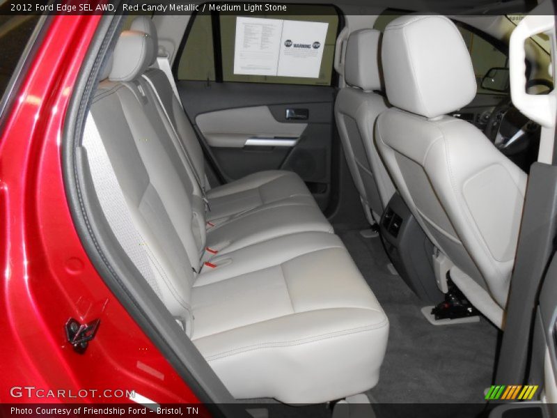 Red Candy Metallic / Medium Light Stone 2012 Ford Edge SEL AWD