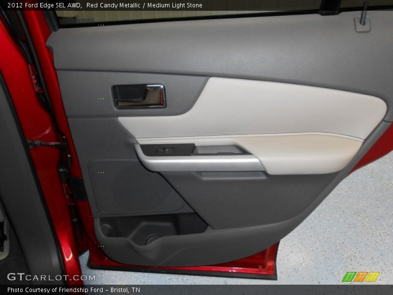 Red Candy Metallic / Medium Light Stone 2012 Ford Edge SEL AWD