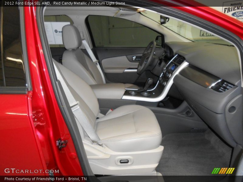 Red Candy Metallic / Medium Light Stone 2012 Ford Edge SEL AWD