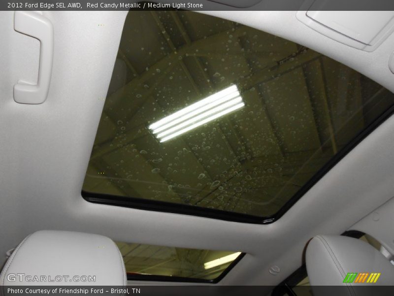 Red Candy Metallic / Medium Light Stone 2012 Ford Edge SEL AWD