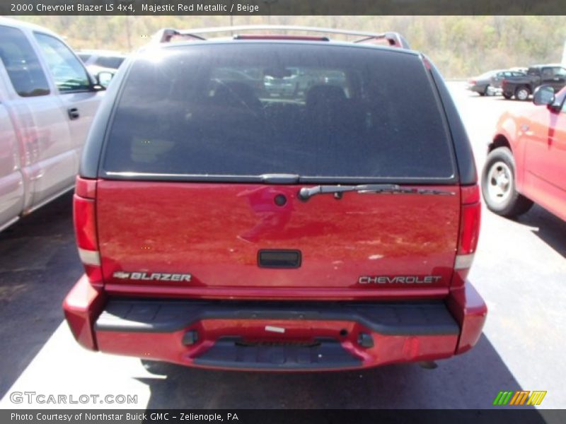 Majestic Red Metallic / Beige 2000 Chevrolet Blazer LS 4x4