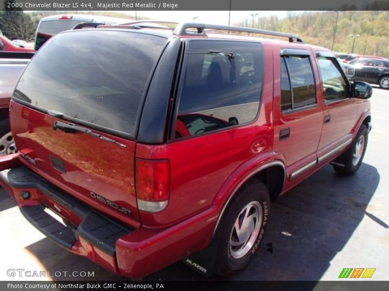 Majestic Red Metallic / Beige 2000 Chevrolet Blazer LS 4x4