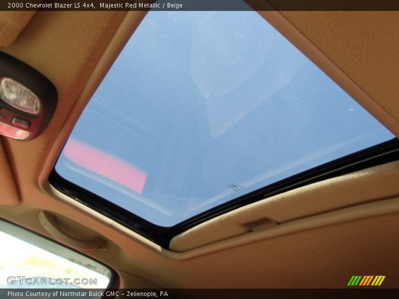 Sunroof of 2000 Blazer LS 4x4
