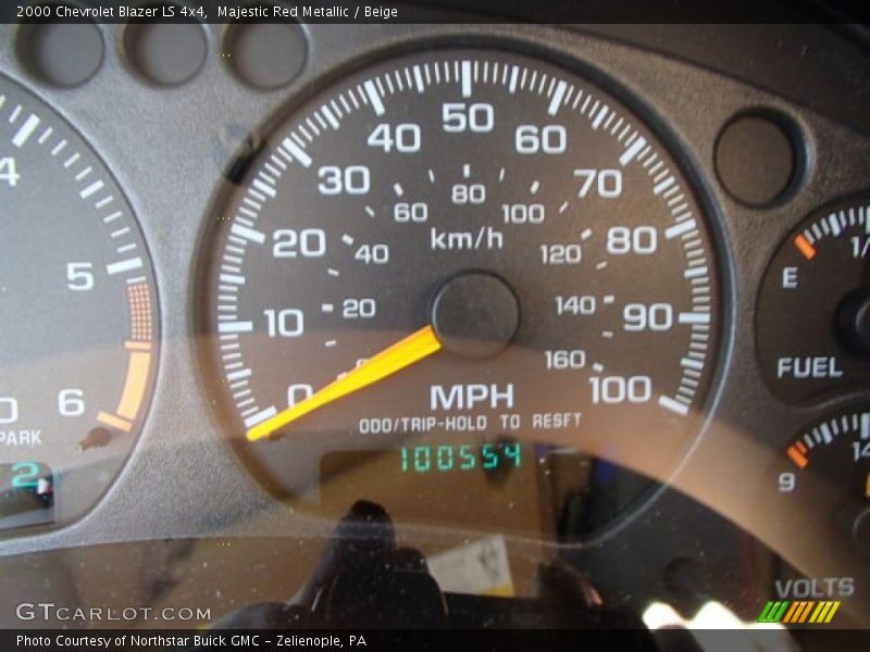 Majestic Red Metallic / Beige 2000 Chevrolet Blazer LS 4x4