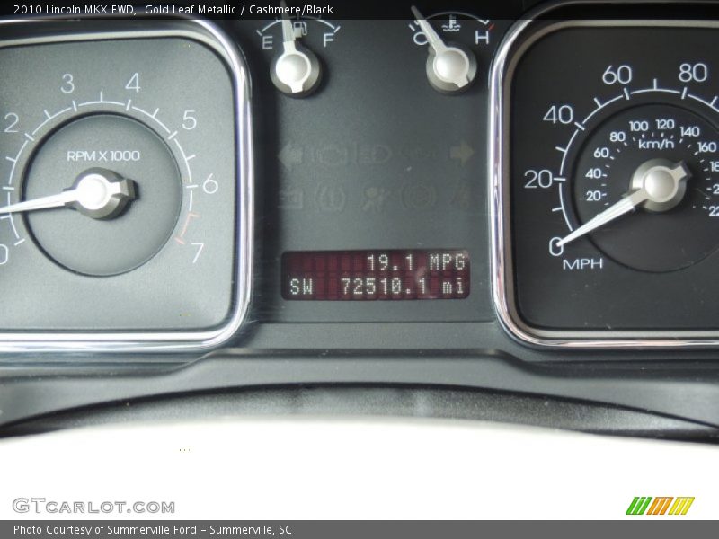 Gold Leaf Metallic / Cashmere/Black 2010 Lincoln MKX FWD