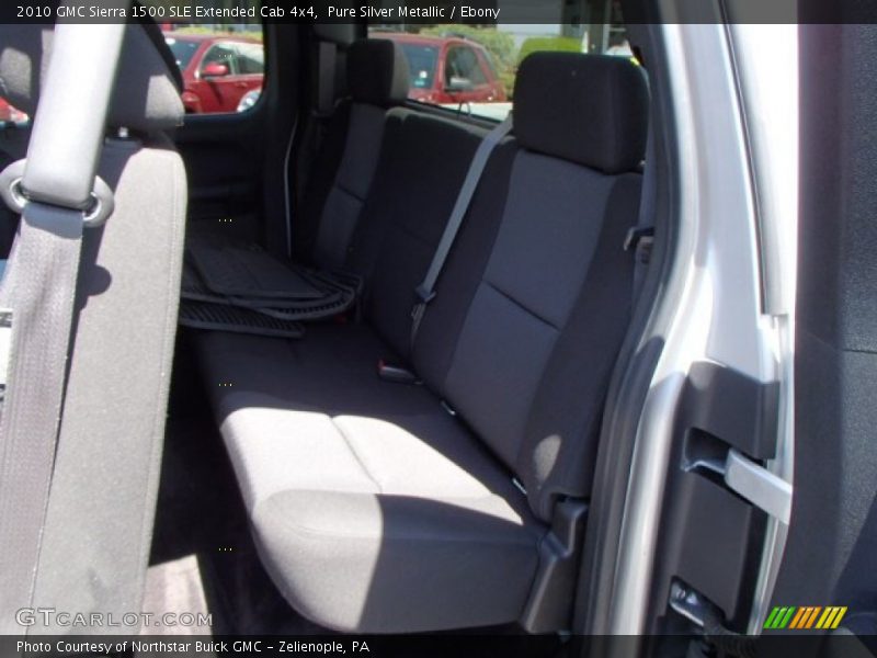 Pure Silver Metallic / Ebony 2010 GMC Sierra 1500 SLE Extended Cab 4x4