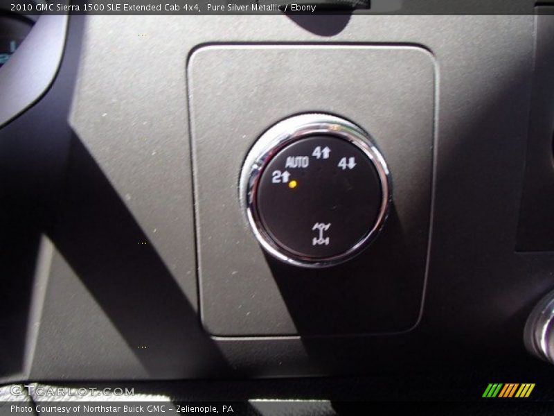 Pure Silver Metallic / Ebony 2010 GMC Sierra 1500 SLE Extended Cab 4x4