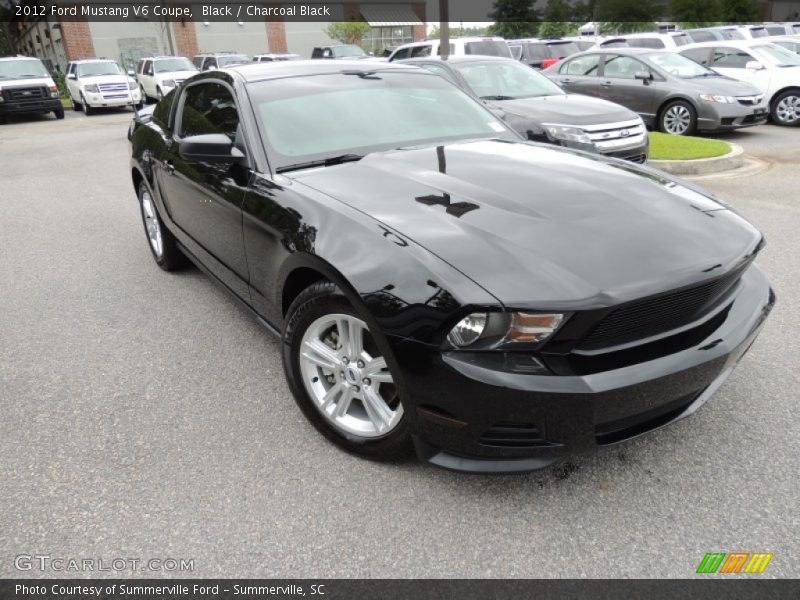 Black / Charcoal Black 2012 Ford Mustang V6 Coupe