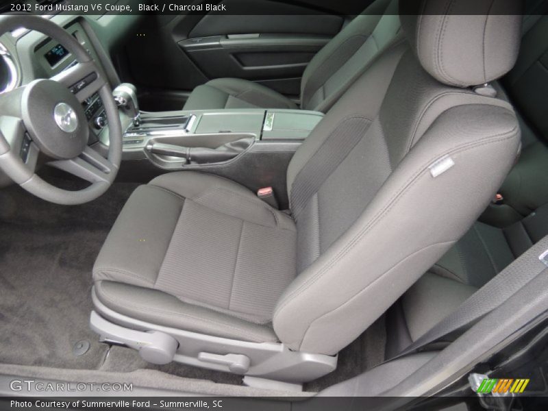  2012 Mustang V6 Coupe Charcoal Black Interior