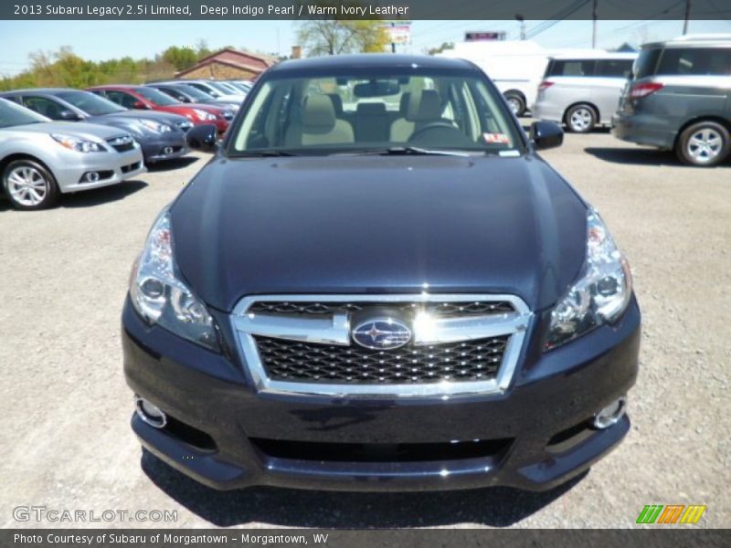 Deep Indigo Pearl / Warm Ivory Leather 2013 Subaru Legacy 2.5i Limited