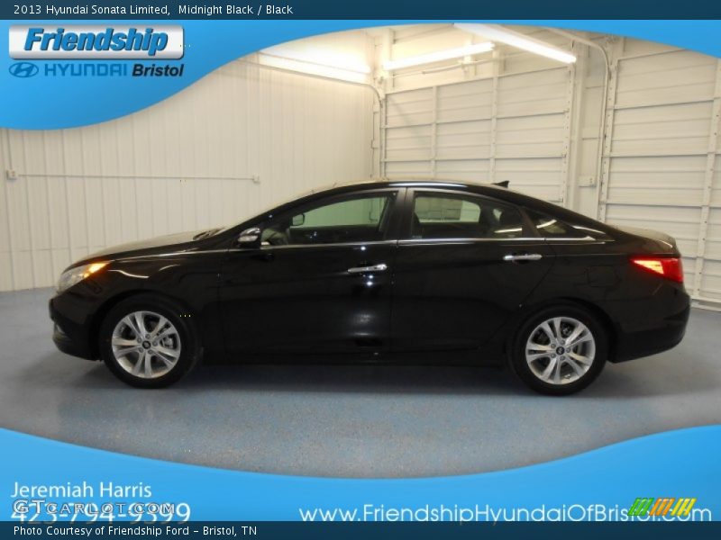 Midnight Black / Black 2013 Hyundai Sonata Limited