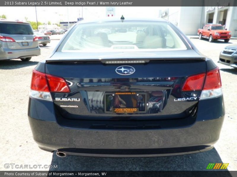 Deep Indigo Pearl / Warm Ivory Leather 2013 Subaru Legacy 2.5i Limited