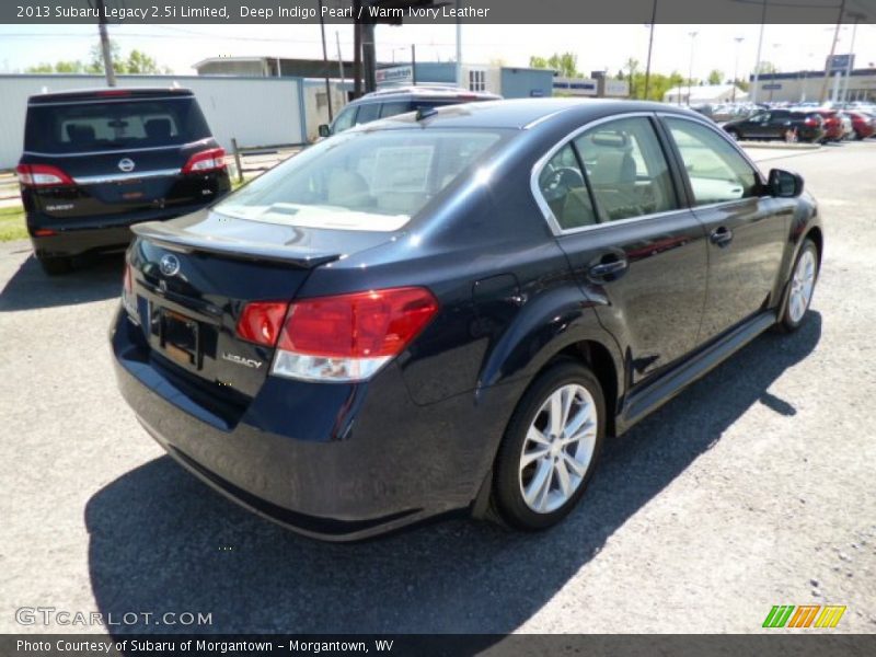 Deep Indigo Pearl / Warm Ivory Leather 2013 Subaru Legacy 2.5i Limited