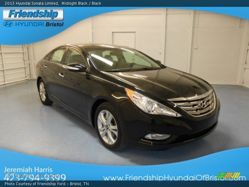 Midnight Black / Black 2013 Hyundai Sonata Limited