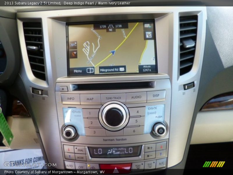 Deep Indigo Pearl / Warm Ivory Leather 2013 Subaru Legacy 2.5i Limited