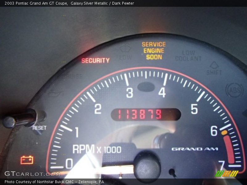 Galaxy Silver Metallic / Dark Pewter 2003 Pontiac Grand Am GT Coupe