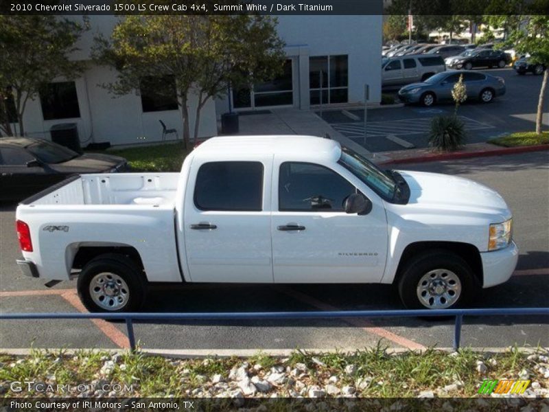 Summit White / Dark Titanium 2010 Chevrolet Silverado 1500 LS Crew Cab 4x4