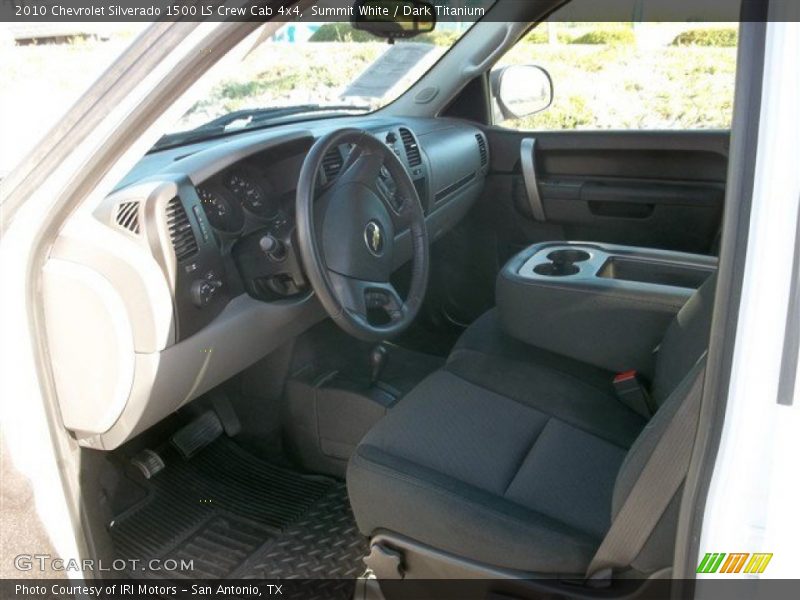 Summit White / Dark Titanium 2010 Chevrolet Silverado 1500 LS Crew Cab 4x4