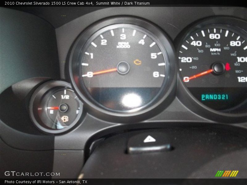 Summit White / Dark Titanium 2010 Chevrolet Silverado 1500 LS Crew Cab 4x4