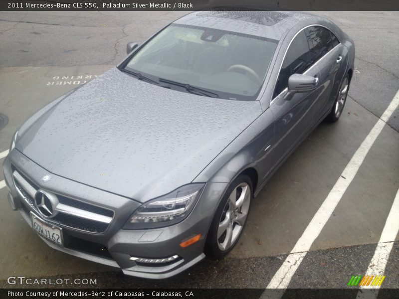 Palladium Silver Metallic / Black 2011 Mercedes-Benz CLS 550