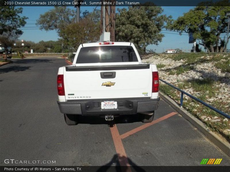 Summit White / Dark Titanium 2010 Chevrolet Silverado 1500 LS Crew Cab 4x4