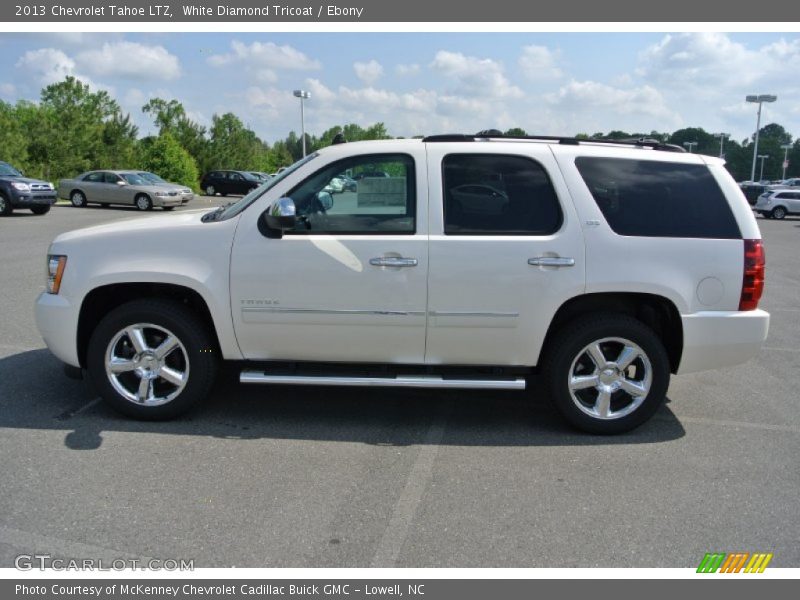 White Diamond Tricoat / Ebony 2013 Chevrolet Tahoe LTZ