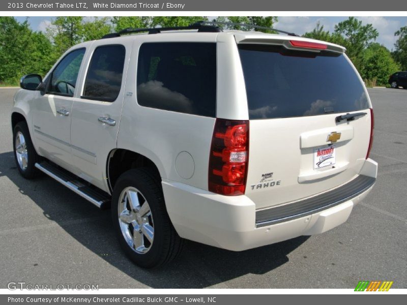 White Diamond Tricoat / Ebony 2013 Chevrolet Tahoe LTZ