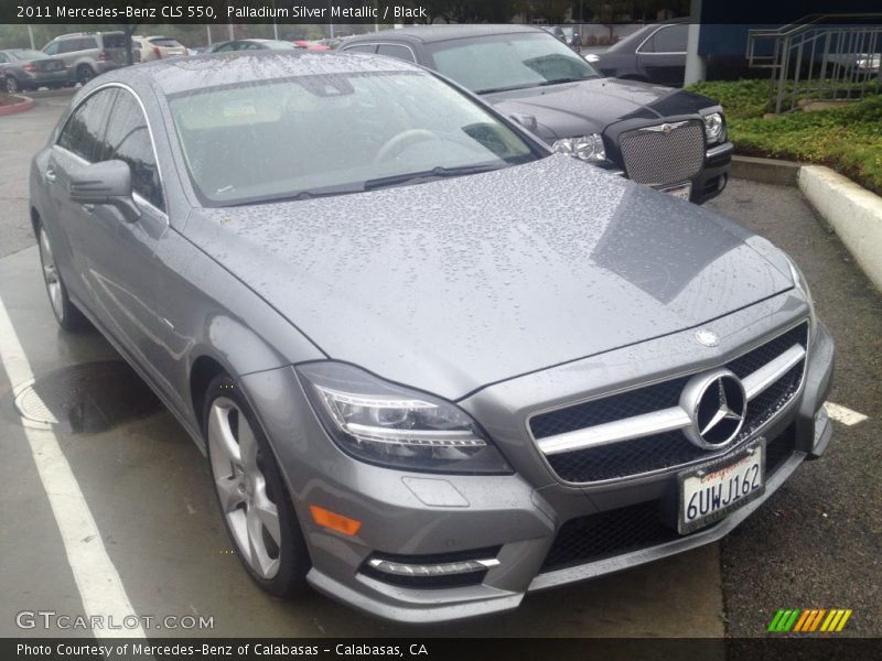 Palladium Silver Metallic / Black 2011 Mercedes-Benz CLS 550