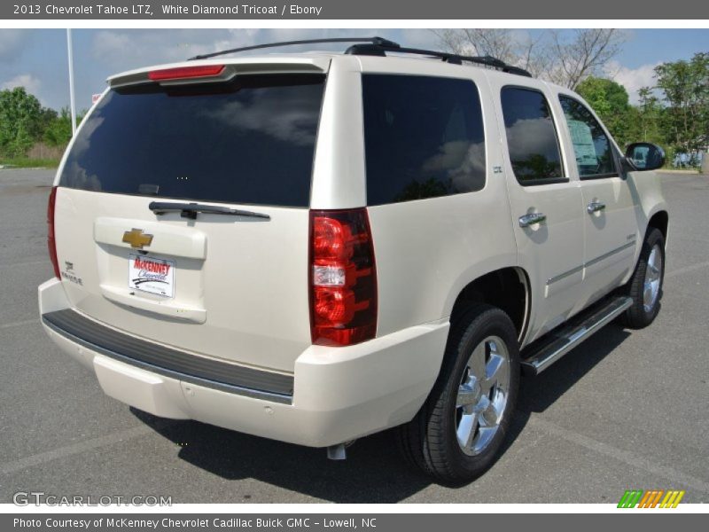 White Diamond Tricoat / Ebony 2013 Chevrolet Tahoe LTZ