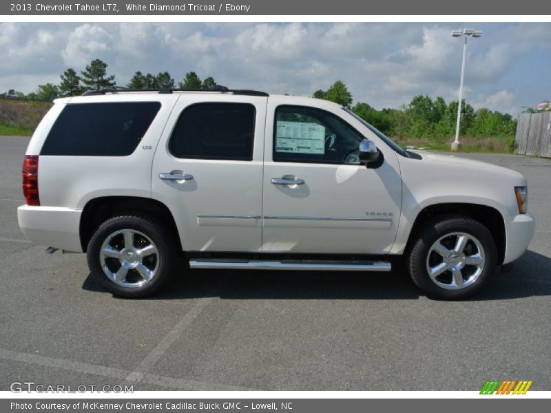 White Diamond Tricoat / Ebony 2013 Chevrolet Tahoe LTZ