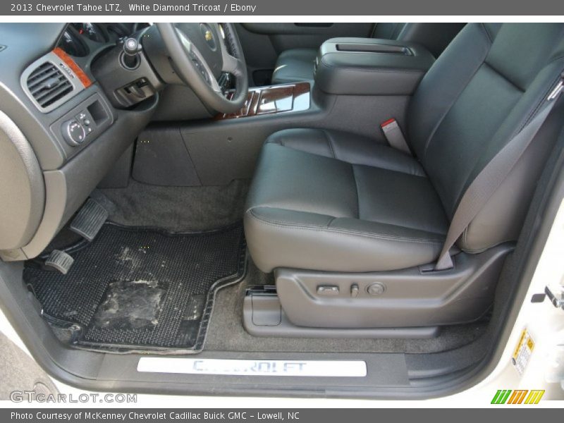 White Diamond Tricoat / Ebony 2013 Chevrolet Tahoe LTZ