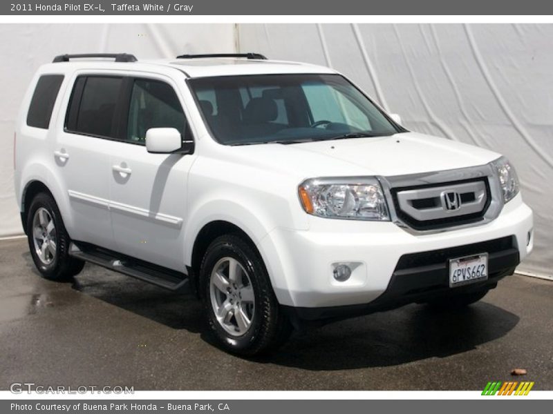 Taffeta White / Gray 2011 Honda Pilot EX-L