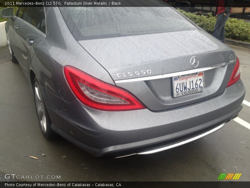 Palladium Silver Metallic / Black 2011 Mercedes-Benz CLS 550